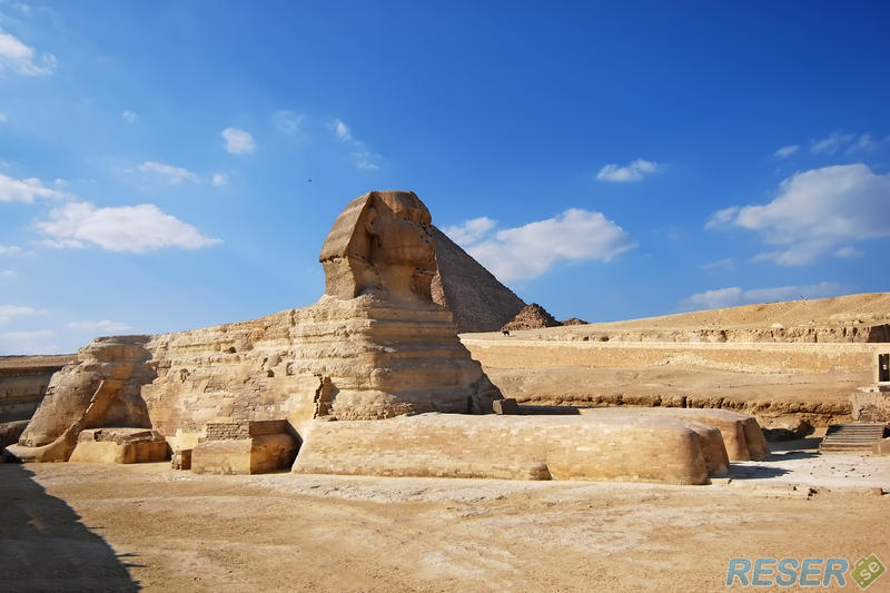 Sphinx på Gizaplatån