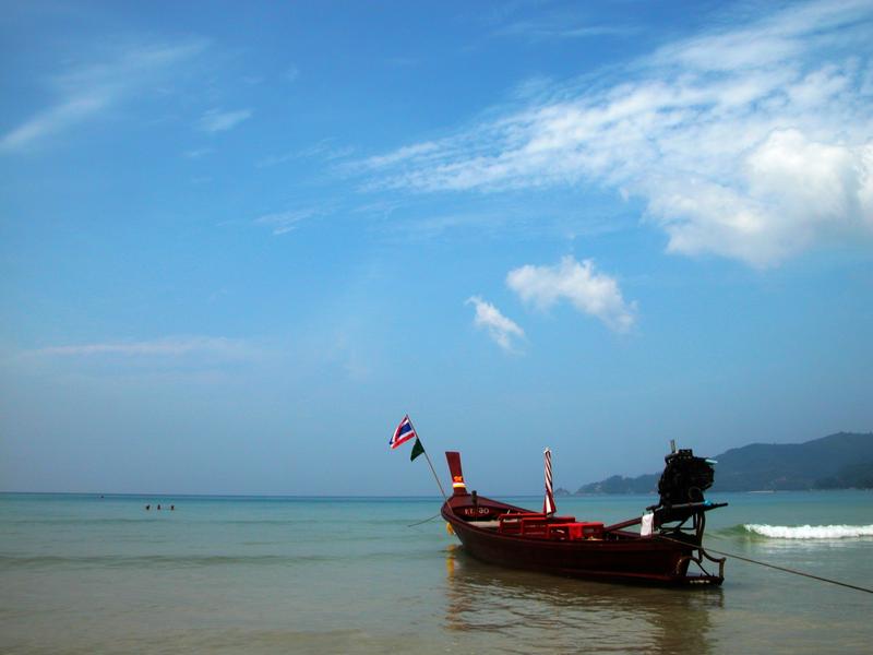 Havsvy över Patong Beach