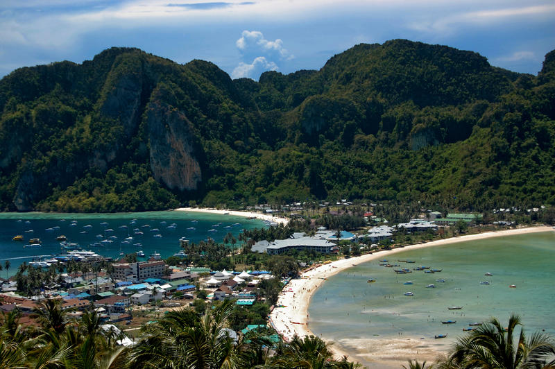 Härlig vy över Koh Phi Phi