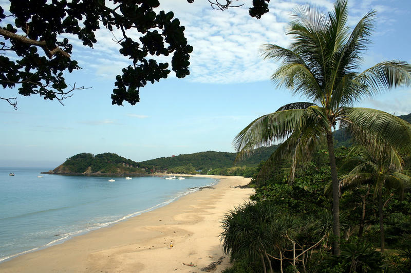 Känd tropisk strand på Koh Lanta