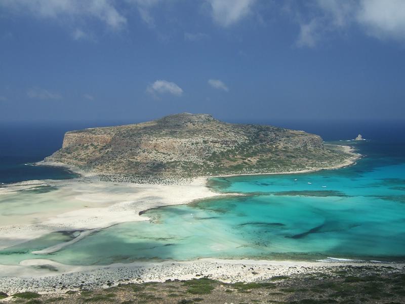 Den blå lagunen Balos Bay, Kreta