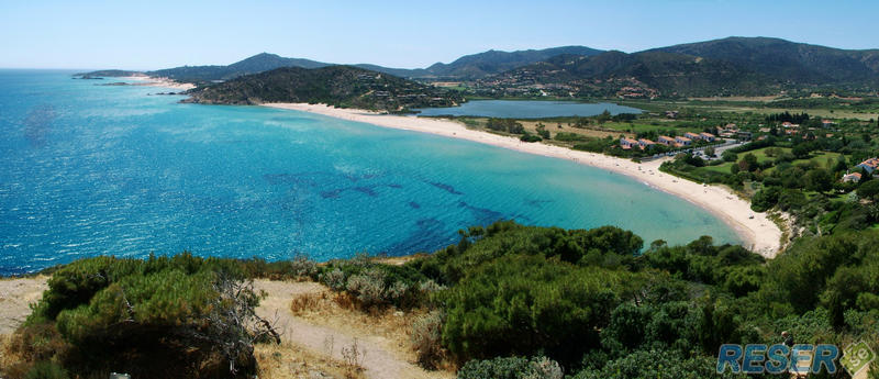 Chia Beach i Sardinien