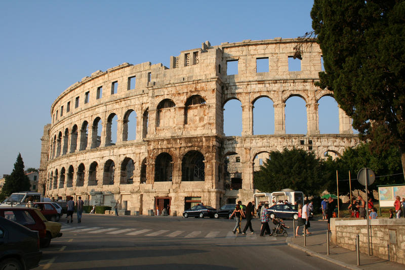 Arena i staden Pula