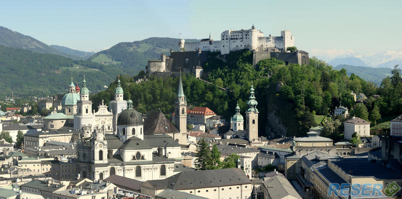 Det gamla slottet i Salzburg