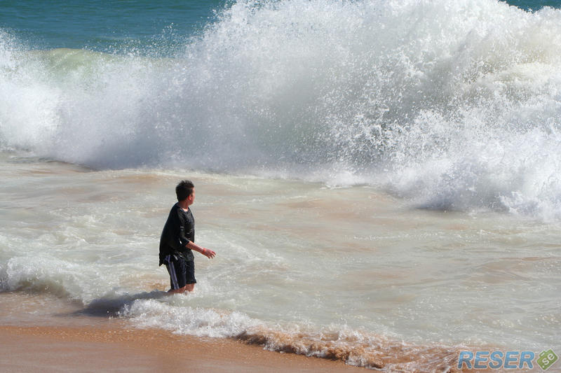 Stor våg i Albufeira
