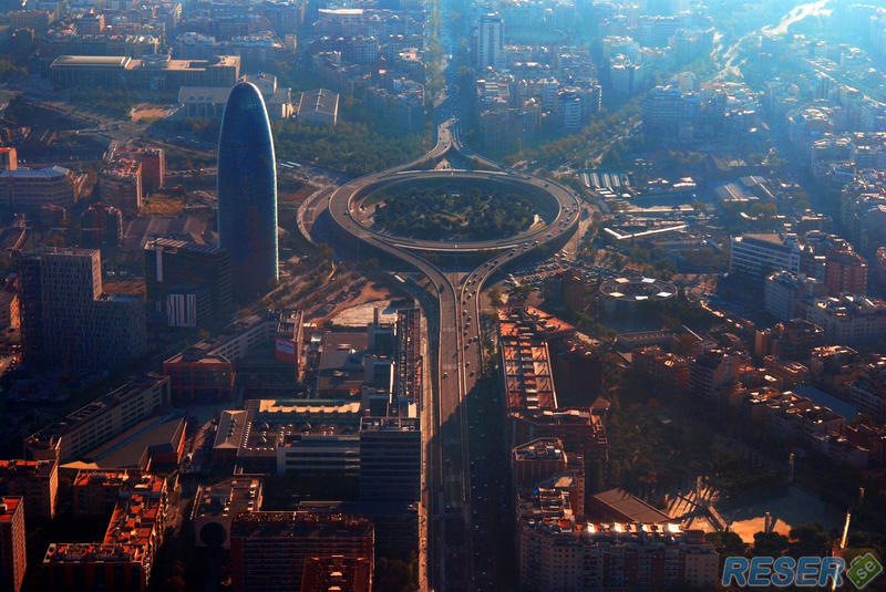 Barcelona ovan ifrån