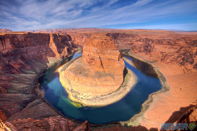 Coloradofloden formad som en hästsko