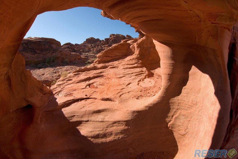 Foto på ett bergsvalv i Valley of Fire