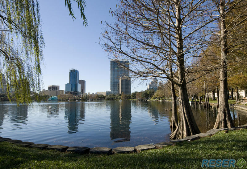Orlando City vid Lake Eola Park