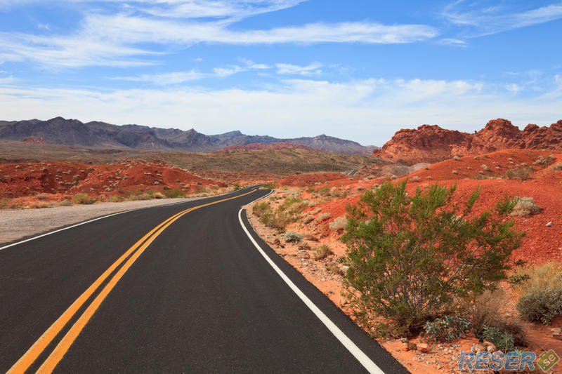 Väg genom Valley of Fire